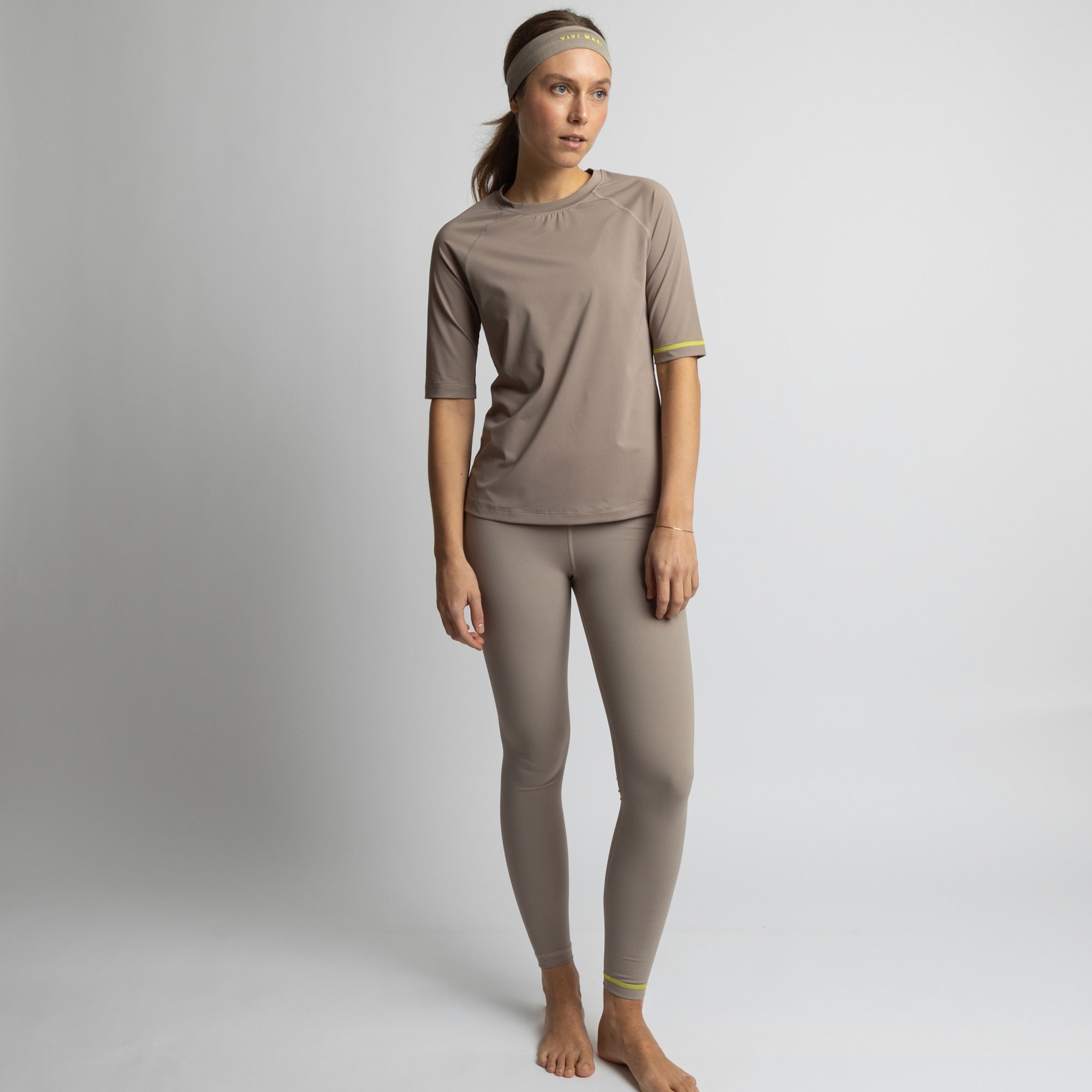 Activewear Half Sleeve T-Shirt mushroom - VIVI MARI