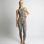 Activewear Leggings leo splashes black/sand - VIVI MARI