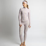Activewear Leggings leo splashes lavender/grey - VIVI MARI