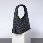 Buckle Bag medium - leo splashes navy/olive - VIVI MARI