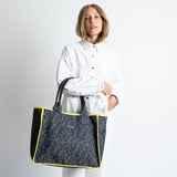 Carry All Bag - leo splashes navy/olive - VIVI MARI