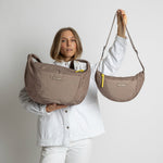 Padded Hip Bag oversized - dark mushroom - VIVI MARI