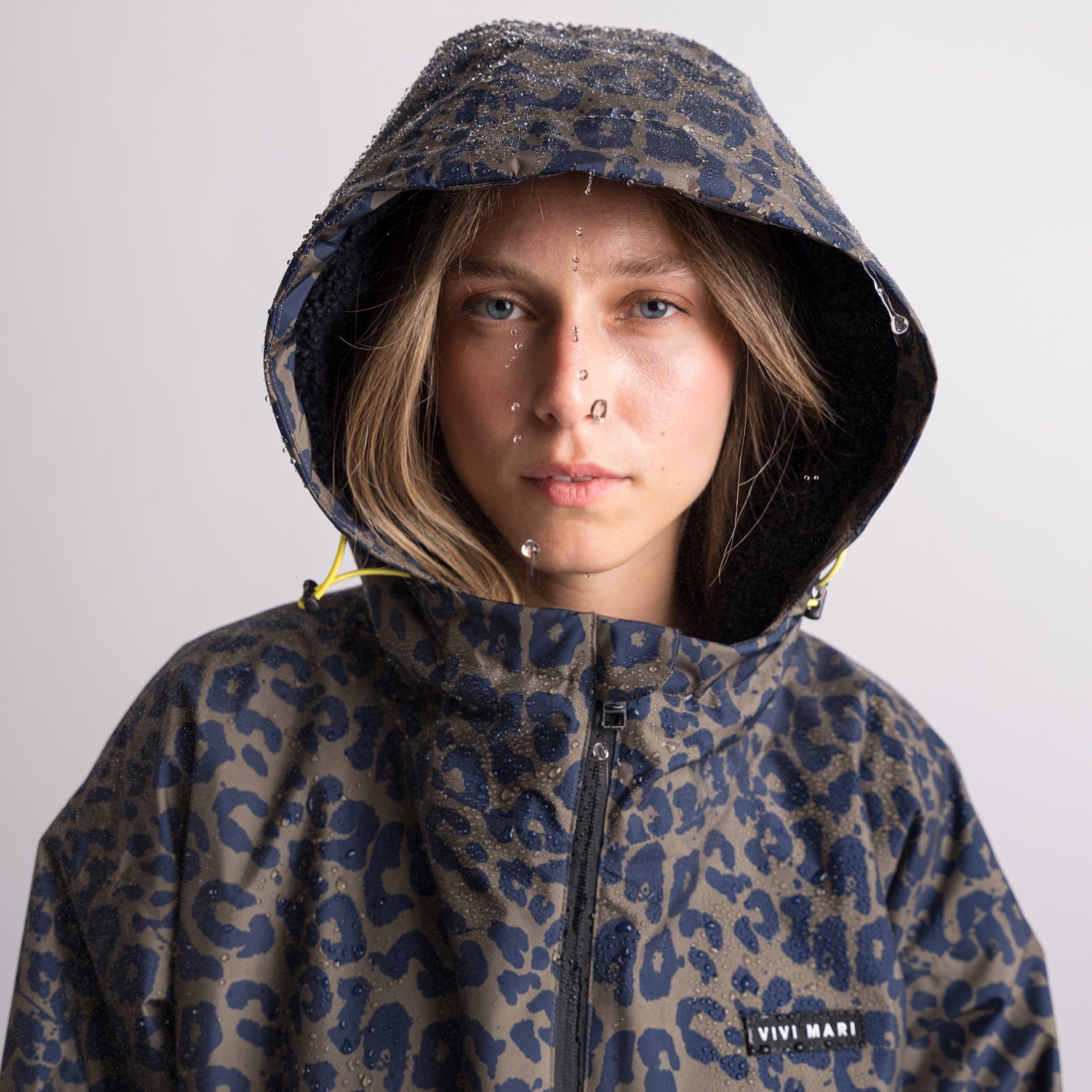 Rain Parka leo navy-olive/navy - VIVI MARI