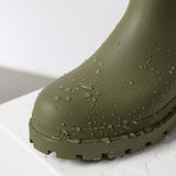 Rainboots short solid pale olive - VIVI MARI