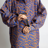 Raincoat leo splashes electric blue/caramel - VIVI MARI