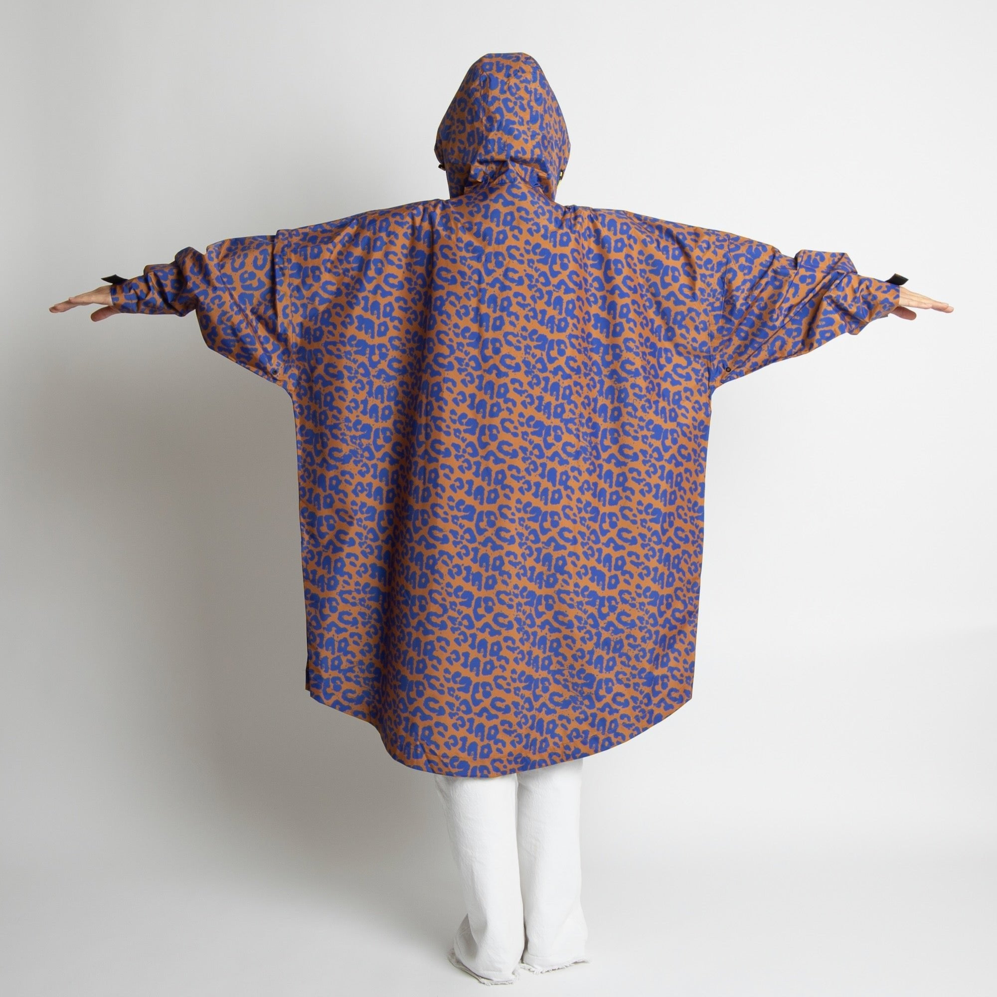 Raincoat leo splashes electric blue/caramel - VIVI MARI
