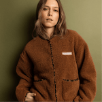 Teddy Fleece Jacket - caramel - VIVI MARI