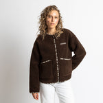 Teddy Fleece Jacket - chocolate - VIVI MARI