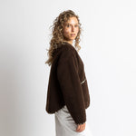 Teddy Fleece Jacket - chocolate - VIVI MARI