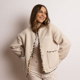Teddy Fleece Jacket - sand - VIVI MARI