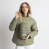 Ultra Light Puffer Jacket pale olive/leo olive - pale olive - VIVI MARI