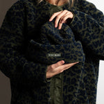 Beanie Teddy - leo navy/olive - VIVI MARI