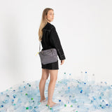 padded tote bag small + strap basic woven slim - taupe - VIVI MARI