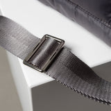 padded tote bag small + strap basic woven slim - taupe - VIVI MARI