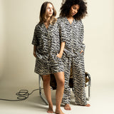 Pyjama Pants - leo splashes black/sand - VIVI MARI