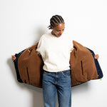 Reversible Bomber Jacket - navy/caramel - VIVI MARI