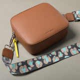 strap abstract leopard taupe/mint - tan - VIVI MARI