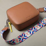 strap neo boho blue/pink - tan - VIVI MARI