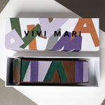 strap snippets green/lavender - black - VIVI MARI