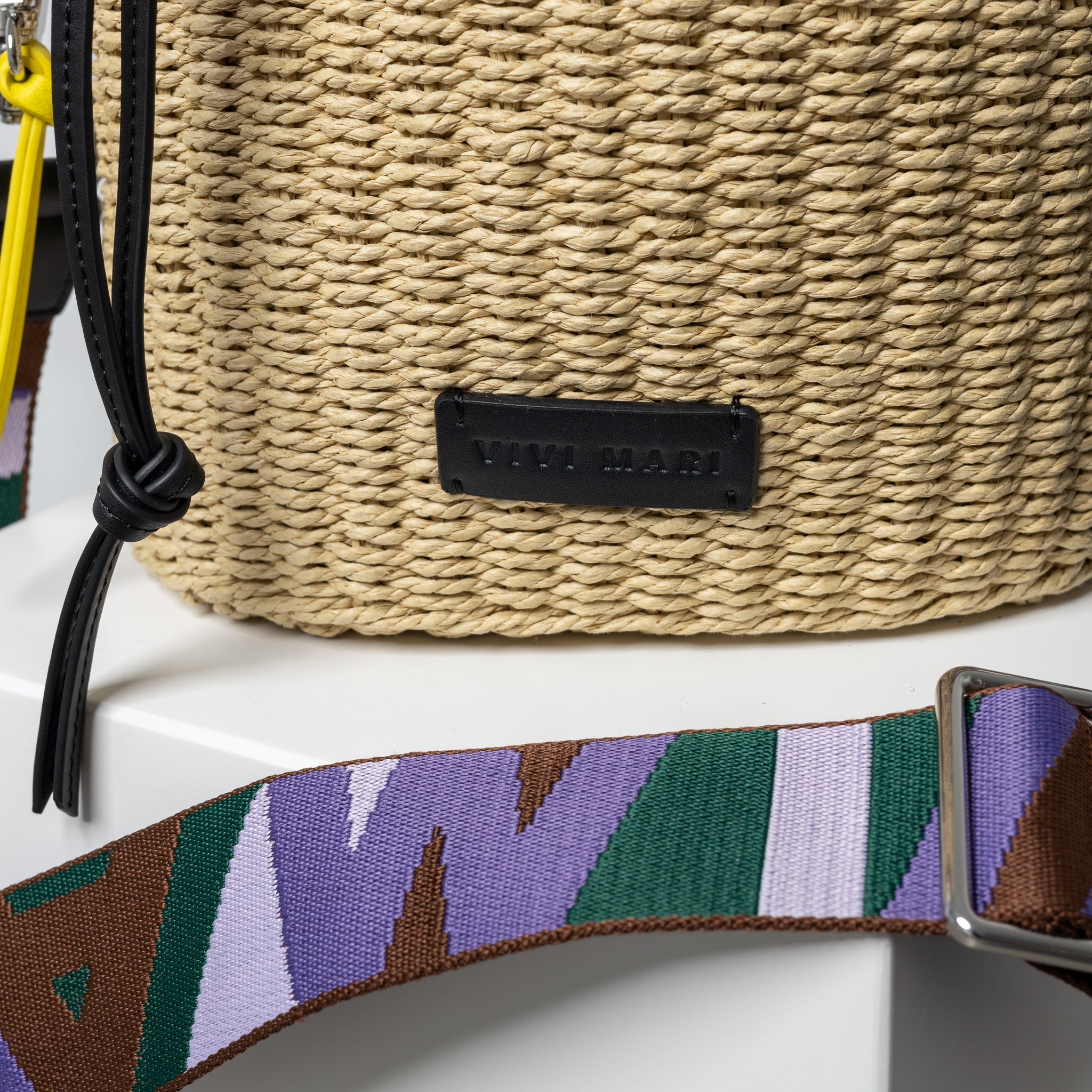 strap snippets green/lavender - black - VIVI MARI