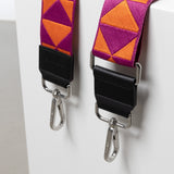 strap triangles magenta/orange - black - VIVI MARI