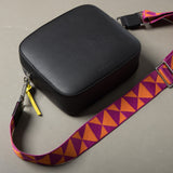 strap triangles magenta/orange - black - VIVI MARI