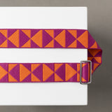 strap triangles magenta/orange - taupe - VIVI MARI