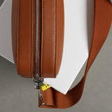 crossbody bag + strap basic woven - tan